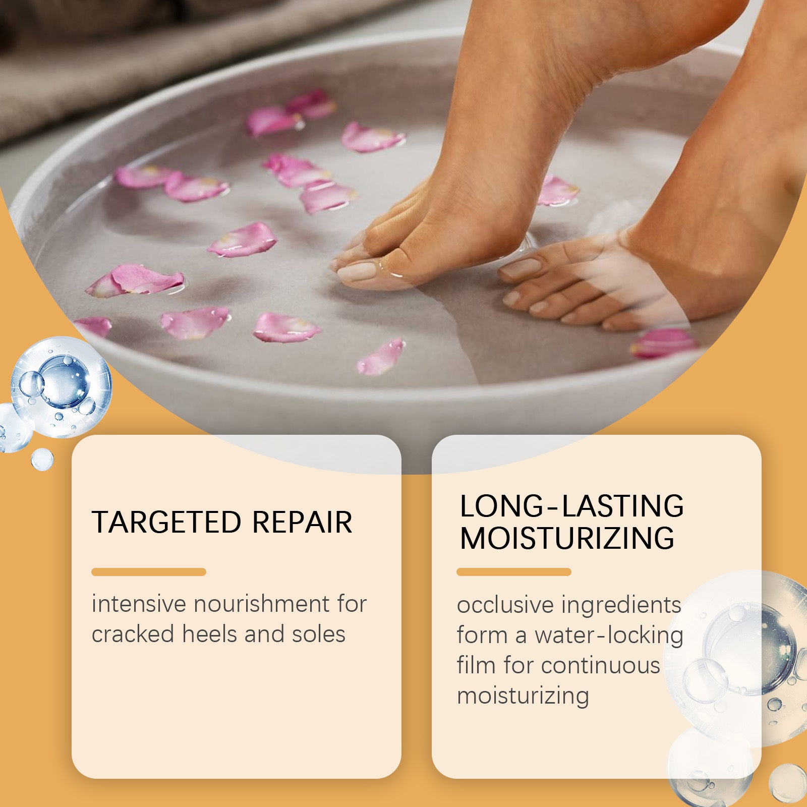 Foot Neck Cream Care Skin Hydrating nourishing cracked heels and soles with long-lasting moisture in a soothing foot soak.