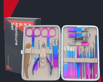 25-26 Piece Nail Clippers Set – Professional Manicure Kit