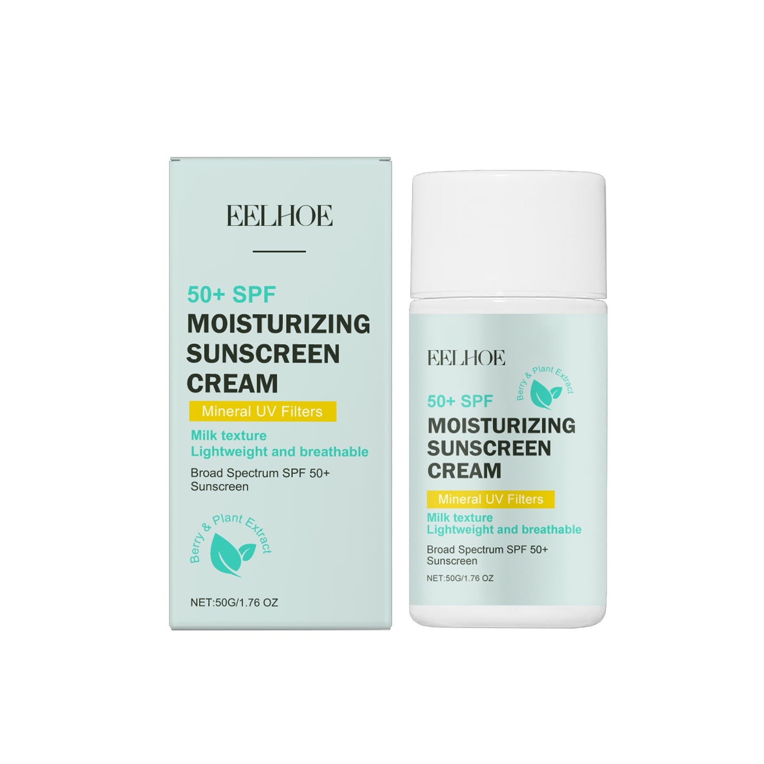 Moisturizing sunscreen with strong UV protection