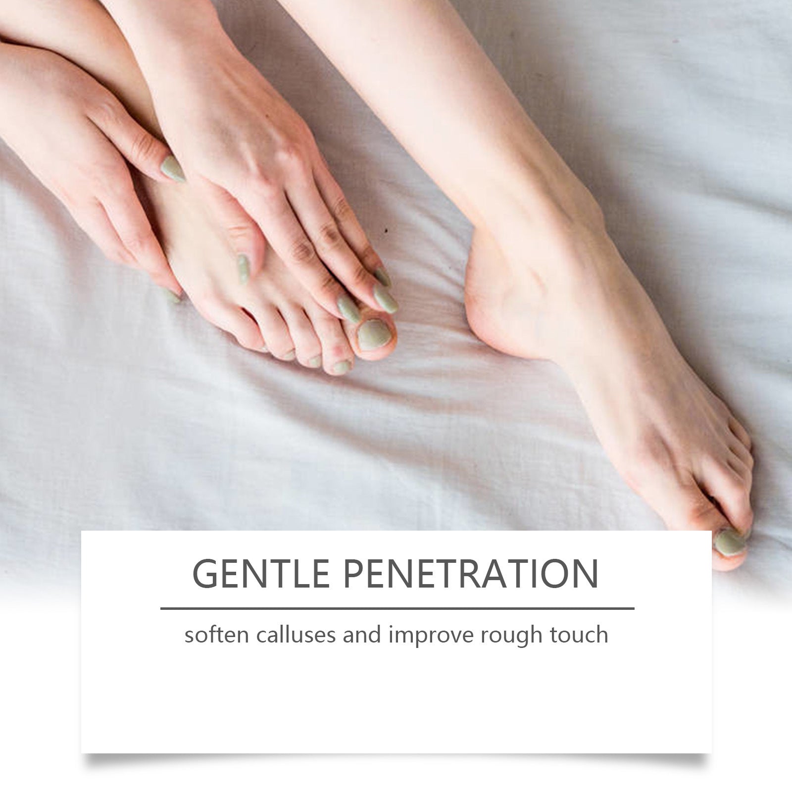 Foot Neck Cream Care Skin Hydrating application on feet for deep moisture and softness.