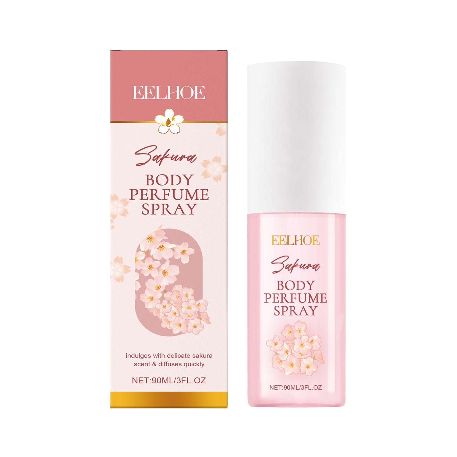 Cherry Blossom Body Perfume Spray Elegant Softening Skin