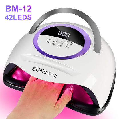 UV Nail Lamp | BM-12 professional gel nail dryer with 42 LEDs for fast curing.