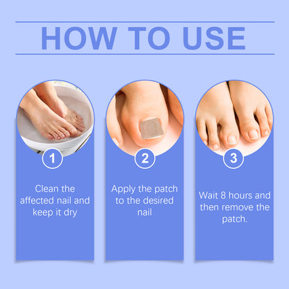 How to use Ximonth Nail Care Patches for Nail Repair &amp; Easy Cleaning: Clean, apply, and wait to remove the patch.